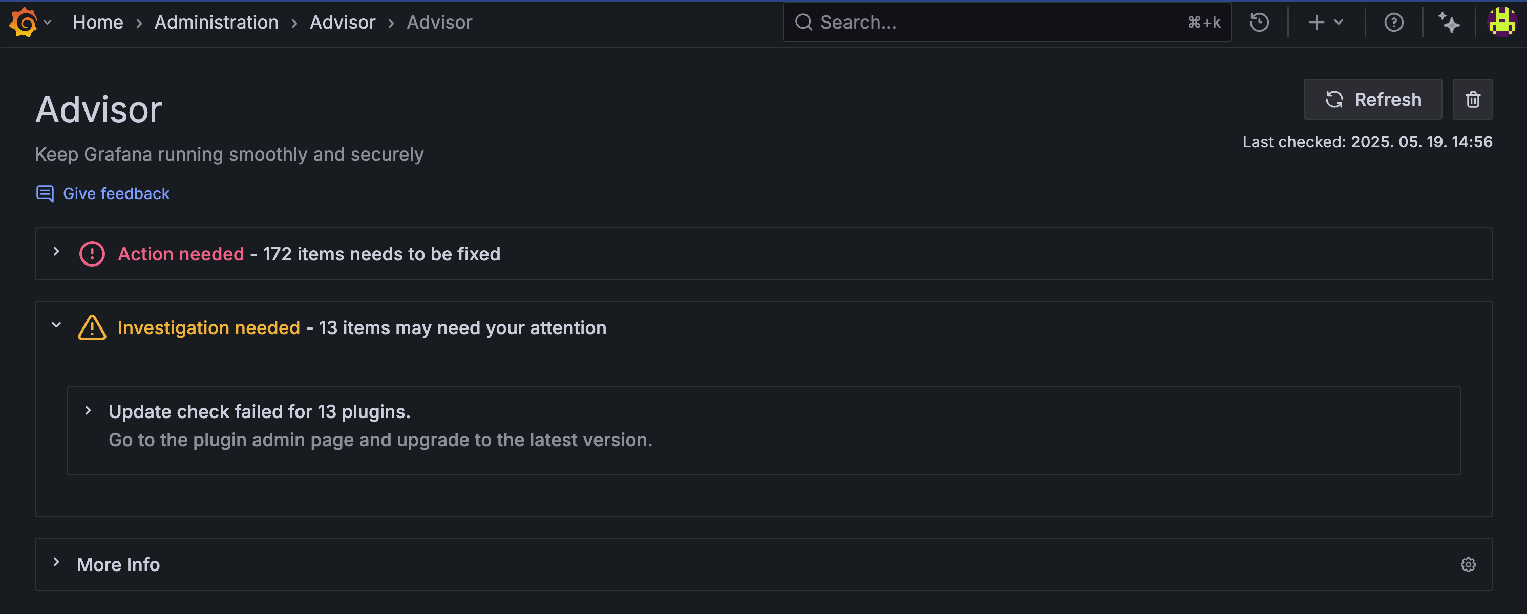 Investigation needed