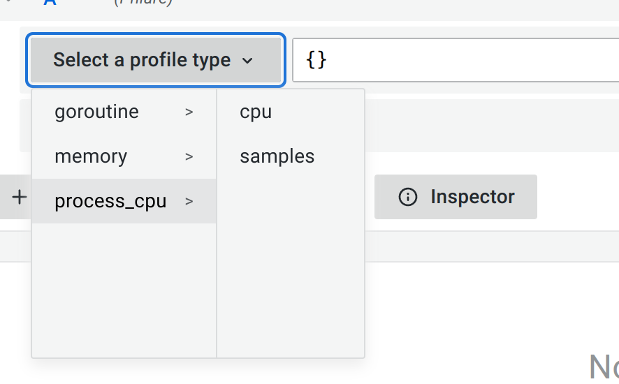 Profile selector Profile selector